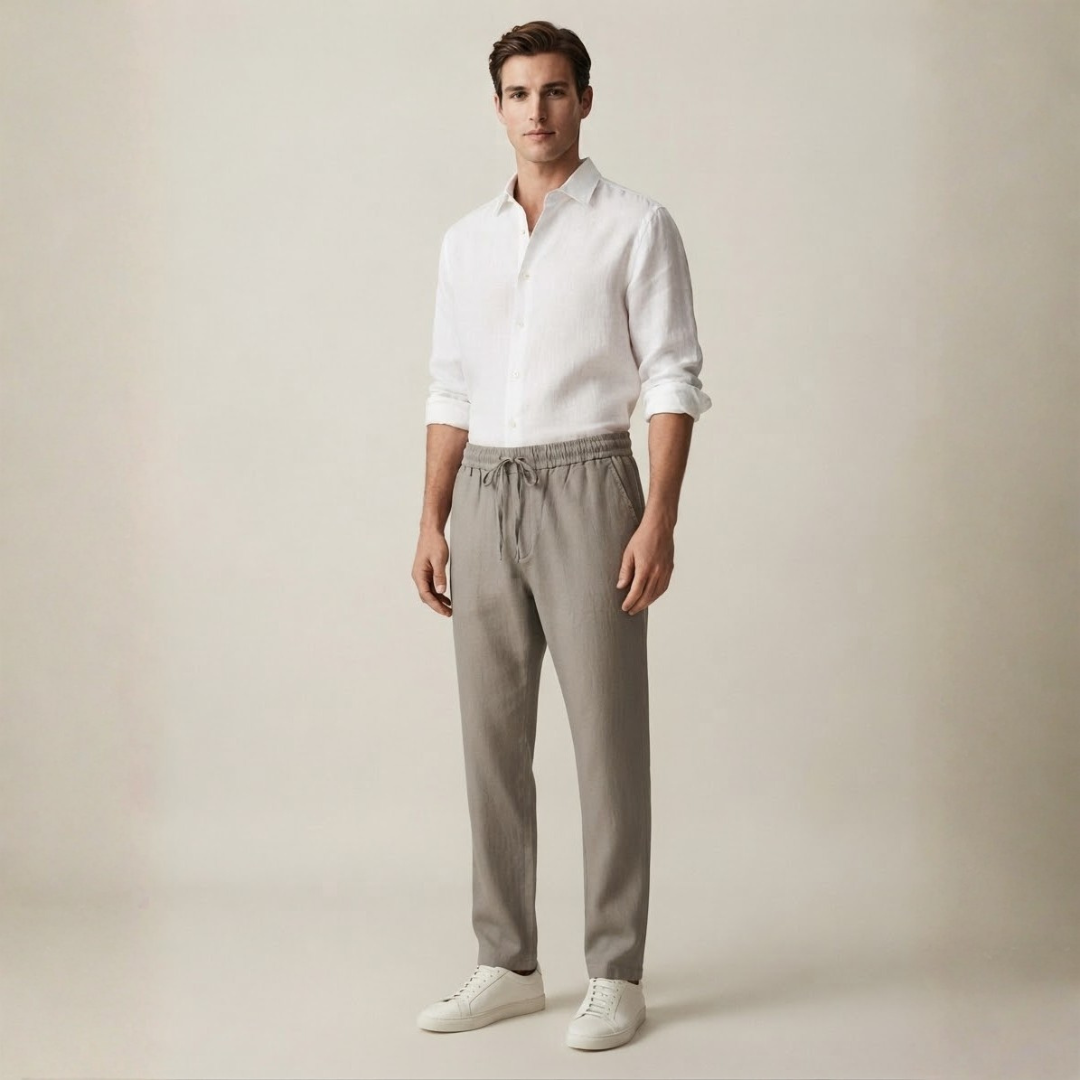 Taupe Linen Pants