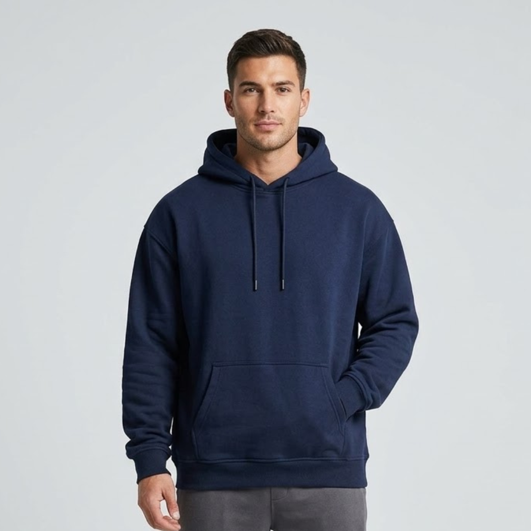 Big Size Navy Hoodie
