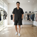 طقم لينن شورت وقميص