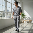 طقم لينن بنطال وقميص