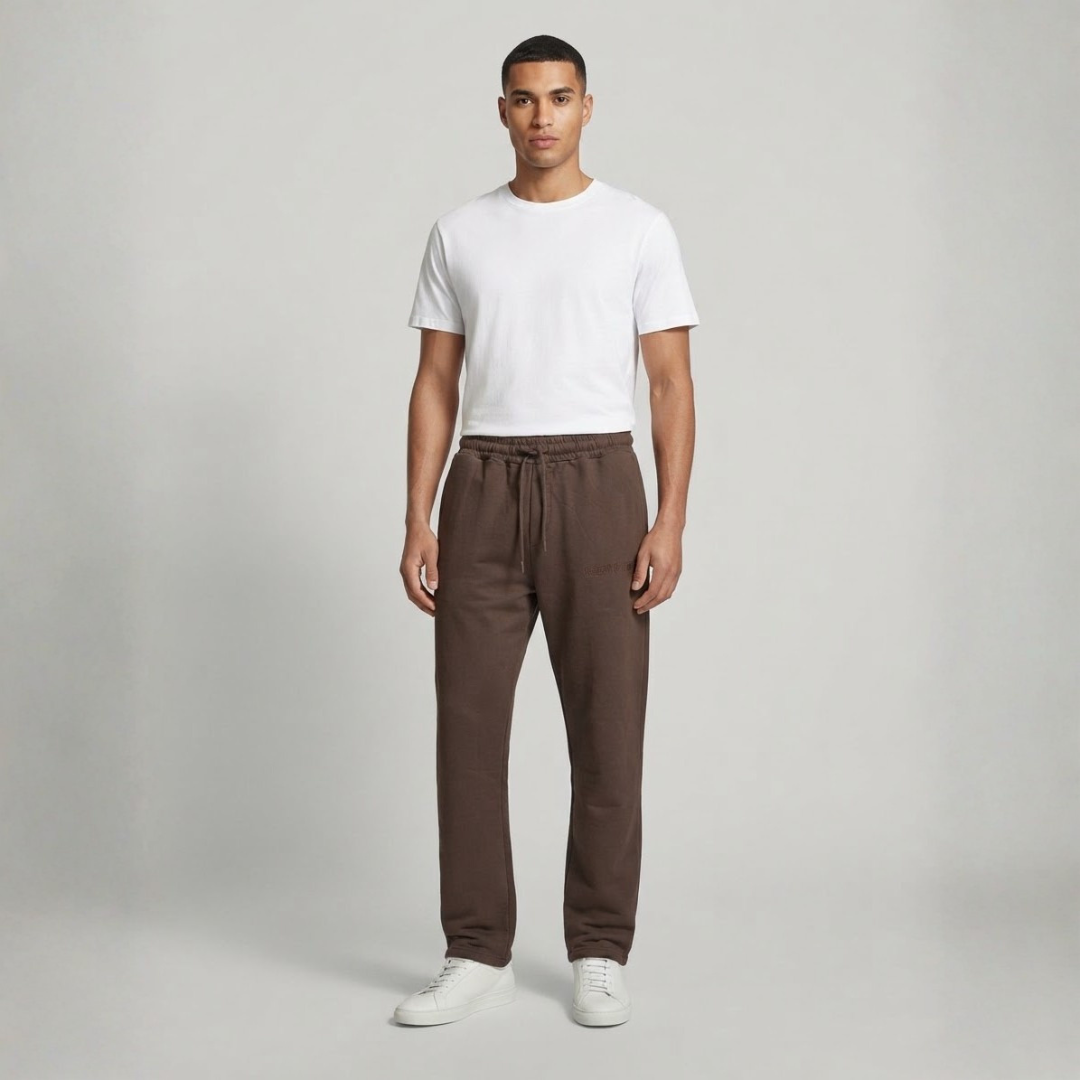 Brown Pants with a Matching Drawstring