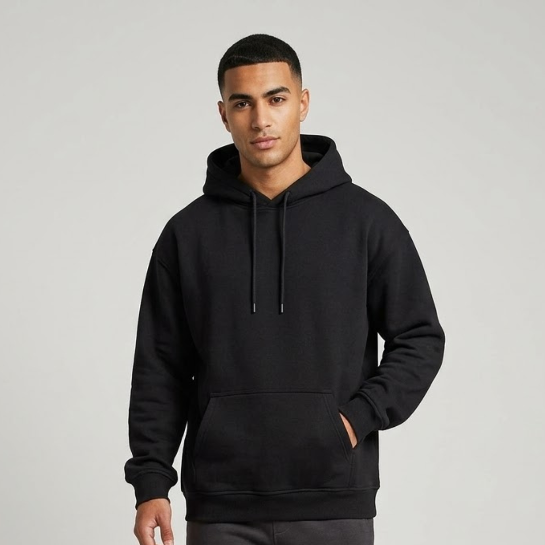 Big Size Black Hoodie